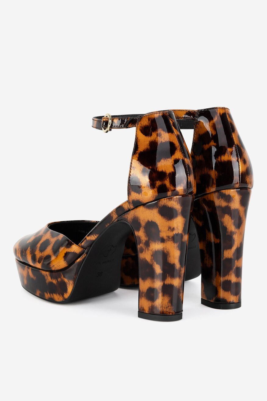 
                Елегантни обувки EVA MINGE ТЪМНОКАФЯВ - 5905588900450