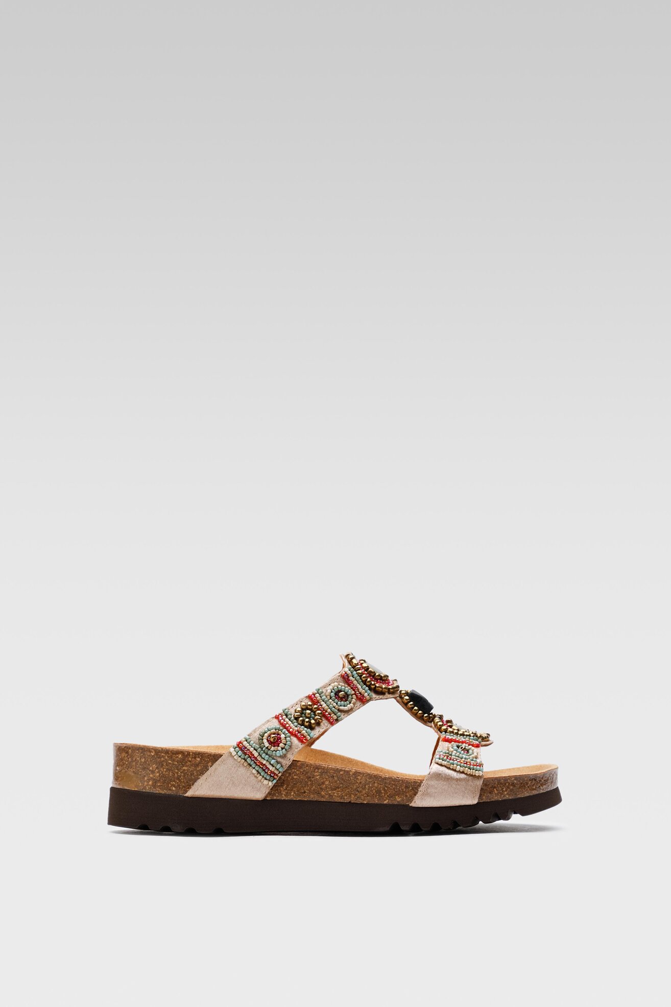 Klapki Scholl F26607 NEW BOGOTA' WEDGE MED 2317 Beżowy