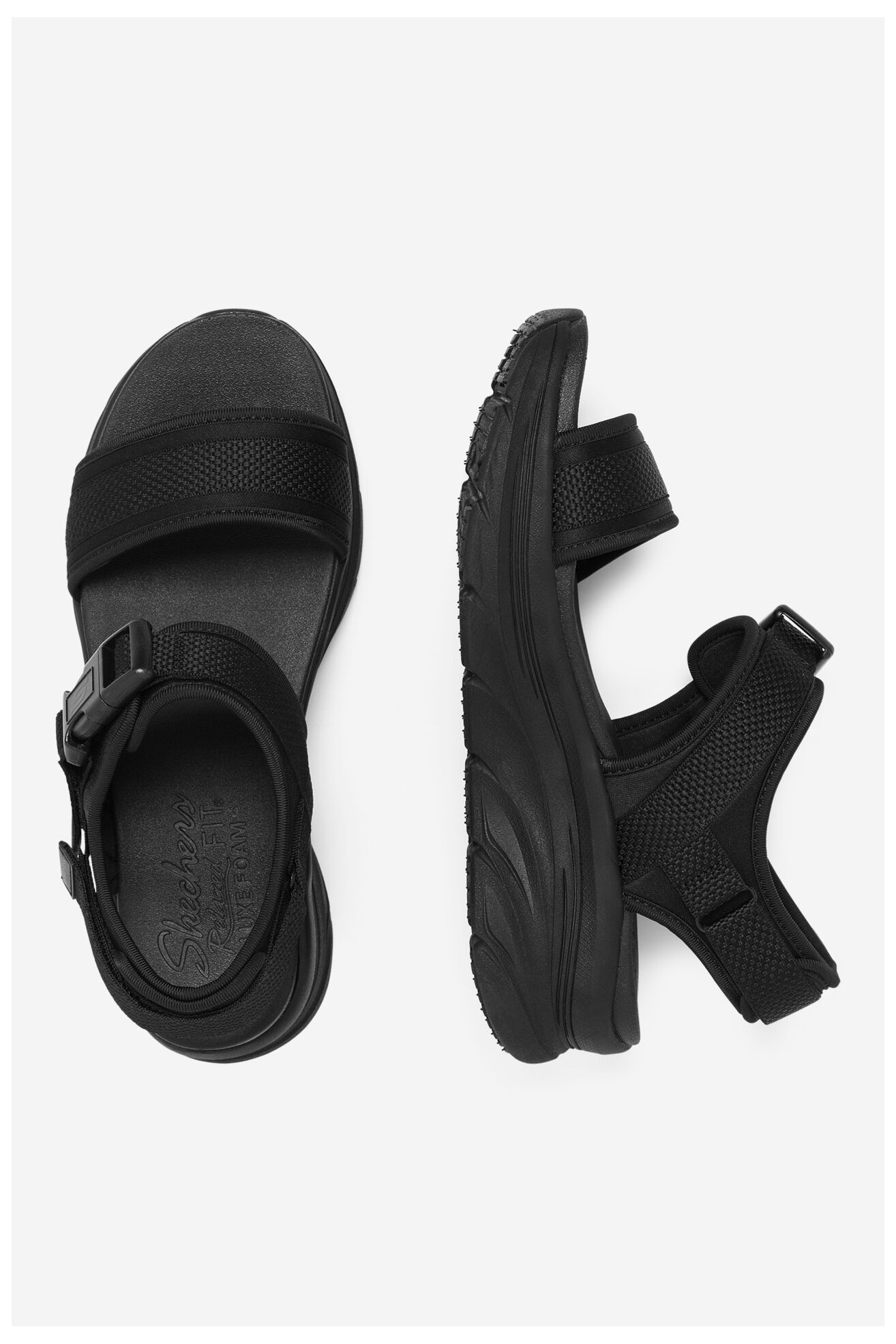 Sandały Skechers D'LUX WALKER 119824 BBK Czarny