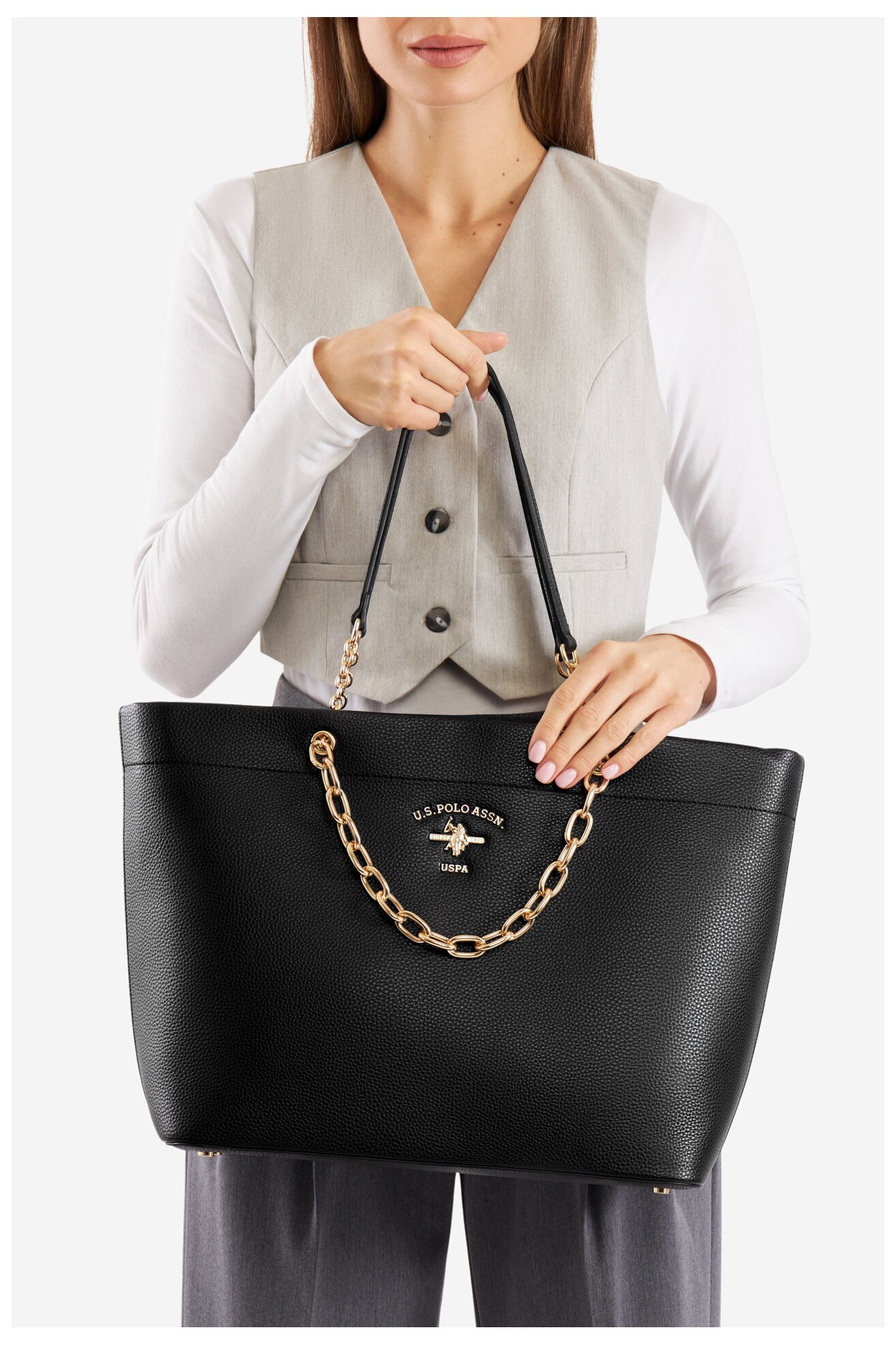 Дамска чанта U.S. POLO ASSN. BEUXT6369WVP ЧЕРЕН