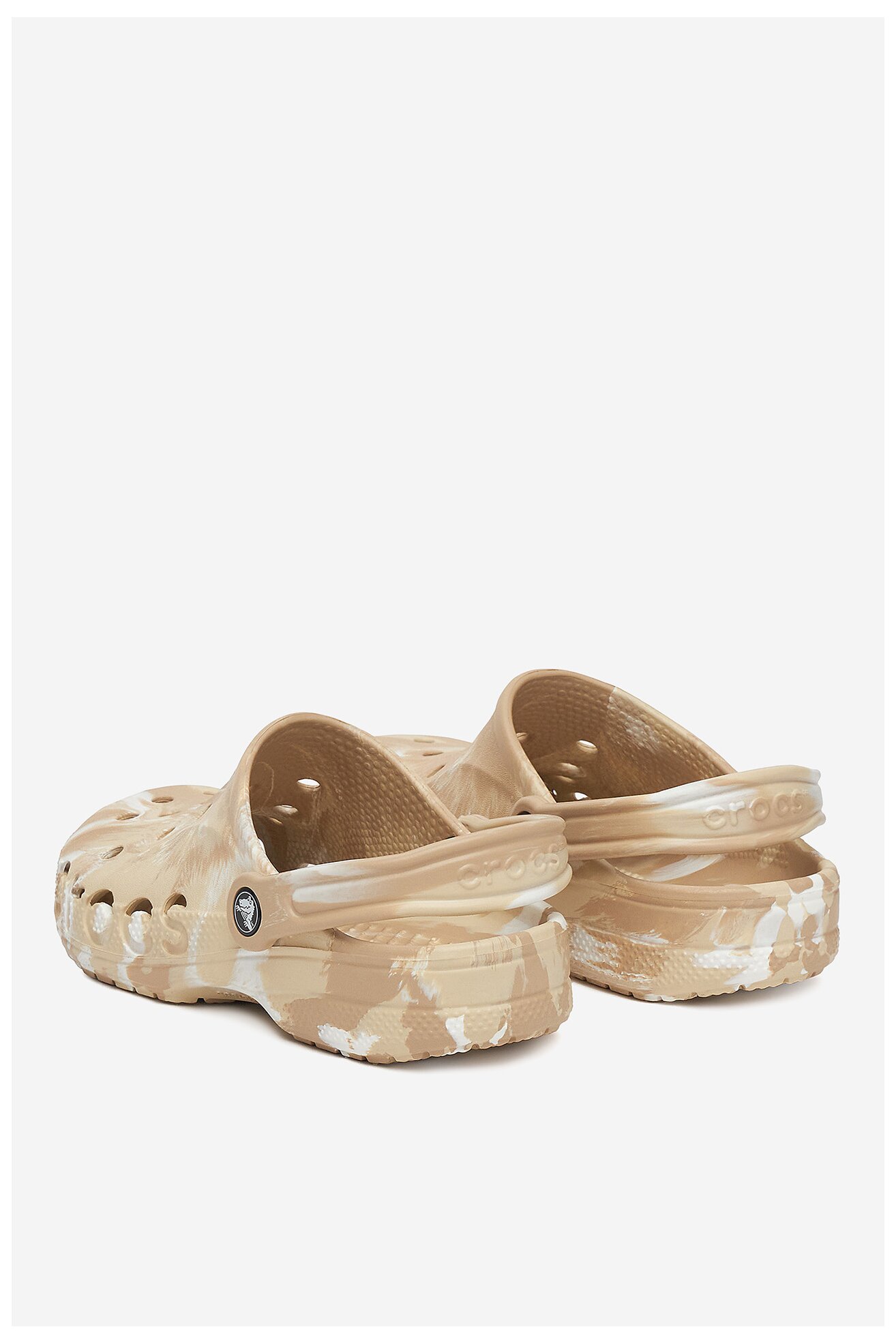 Klapki basenowe Crocs BAYA MARBLED CLOG 206935-2ZM Beżowy