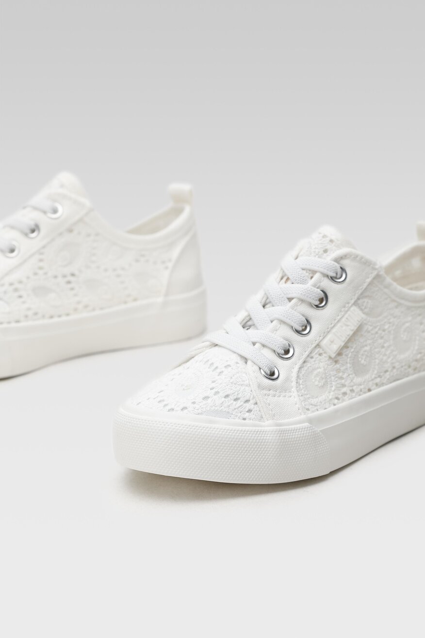 
                Big Star - Trampki pastelowe białe - 5904248201319