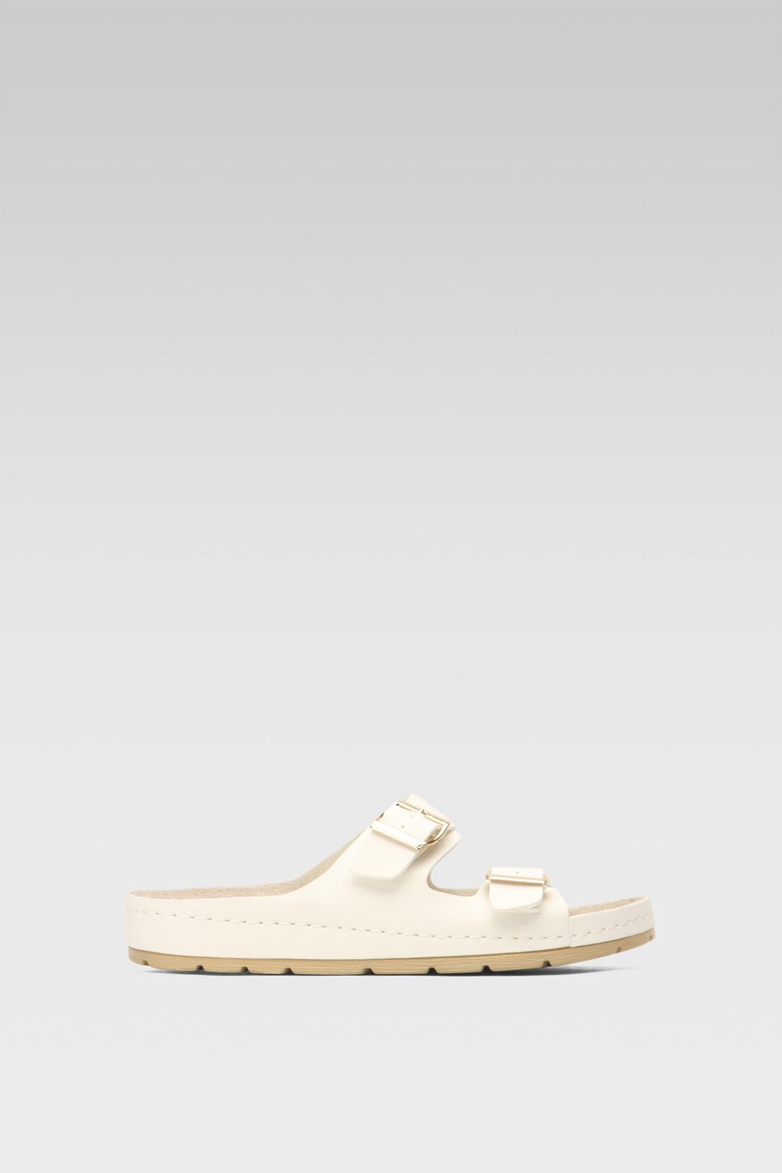 
                Go Soft - Klapki pastelowe białe - 5904248821869