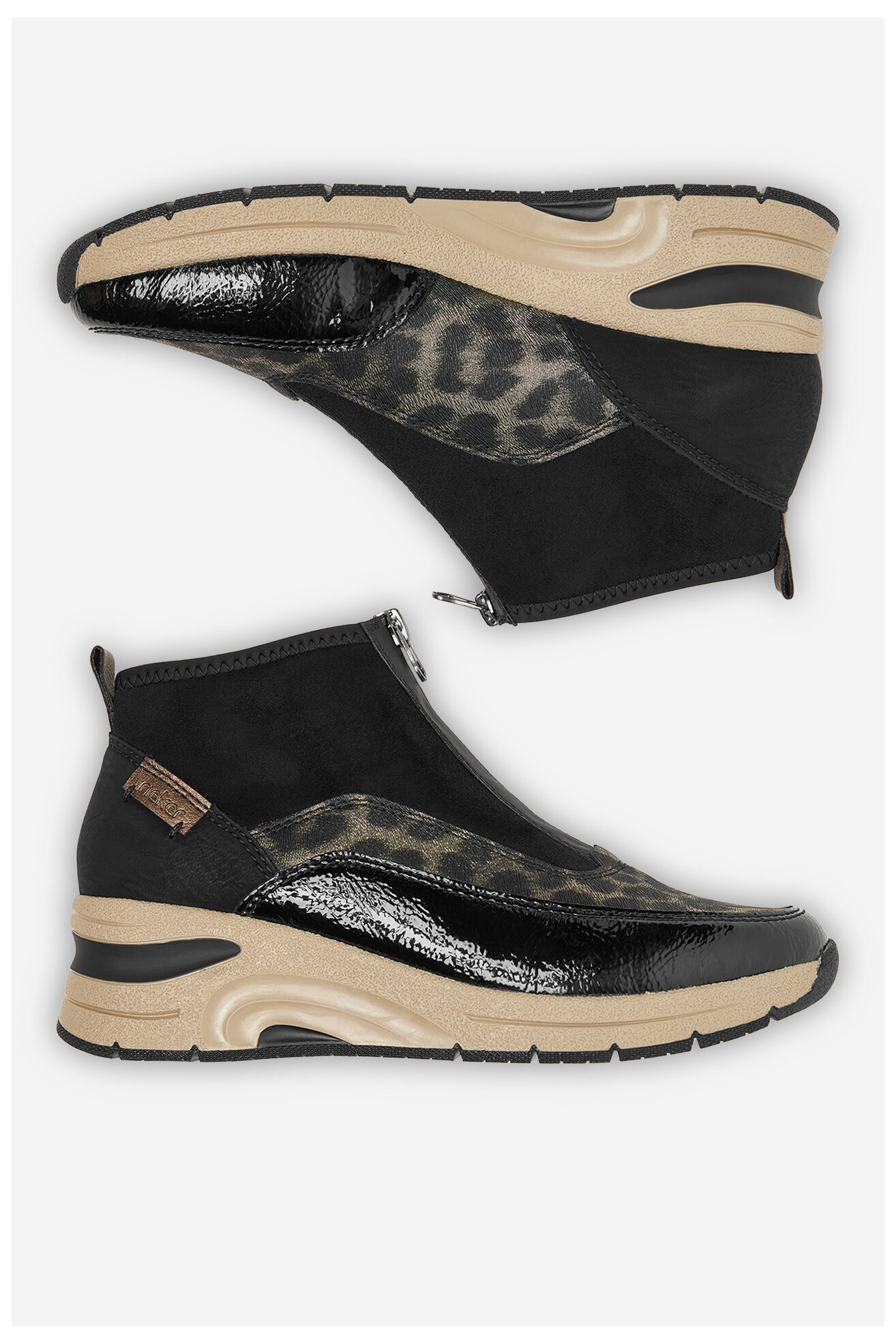 Bokacsizma Rieker N9362-00 FEKETE