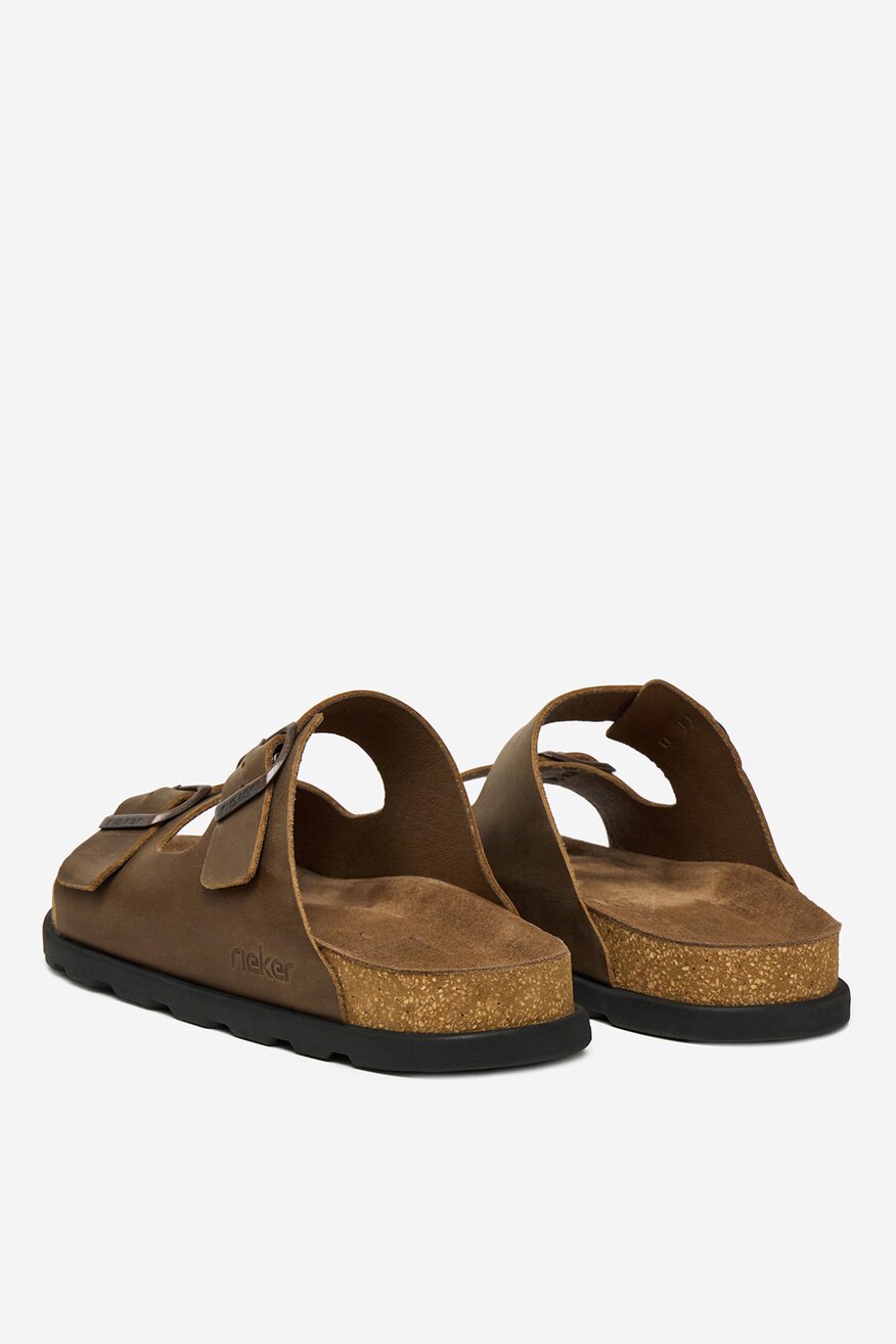 Rieker - Klapki skórzane - 2230078425421