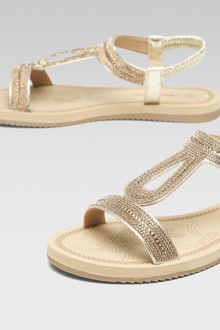 
                Clara Barson - Sandały złote - 5904862835273