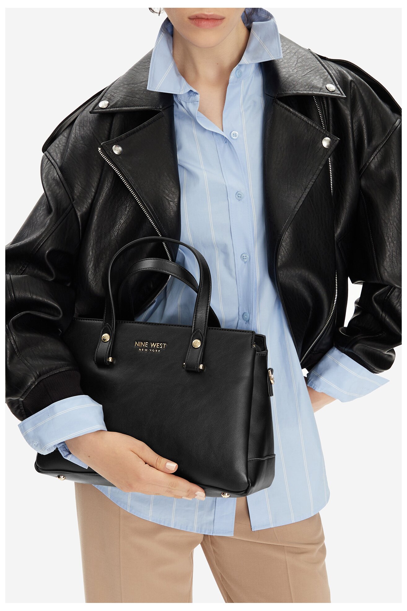 Kézitáska NINE WEST CEO-MAINE-LDA8203 FEKETE