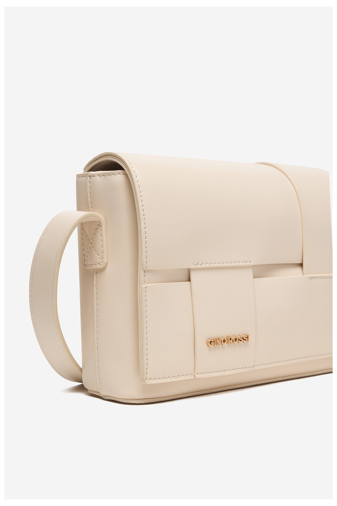 Сумка З Ремінцем Gino Rossi C-KY185 ІВОРИ