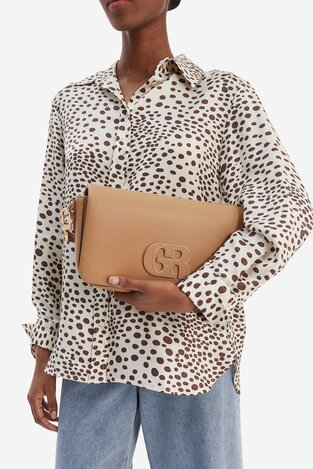 Сумка З Ремінцем Gino Rossi EO-LDA8553 СВІТЛО-БЕЖЕВИЙ