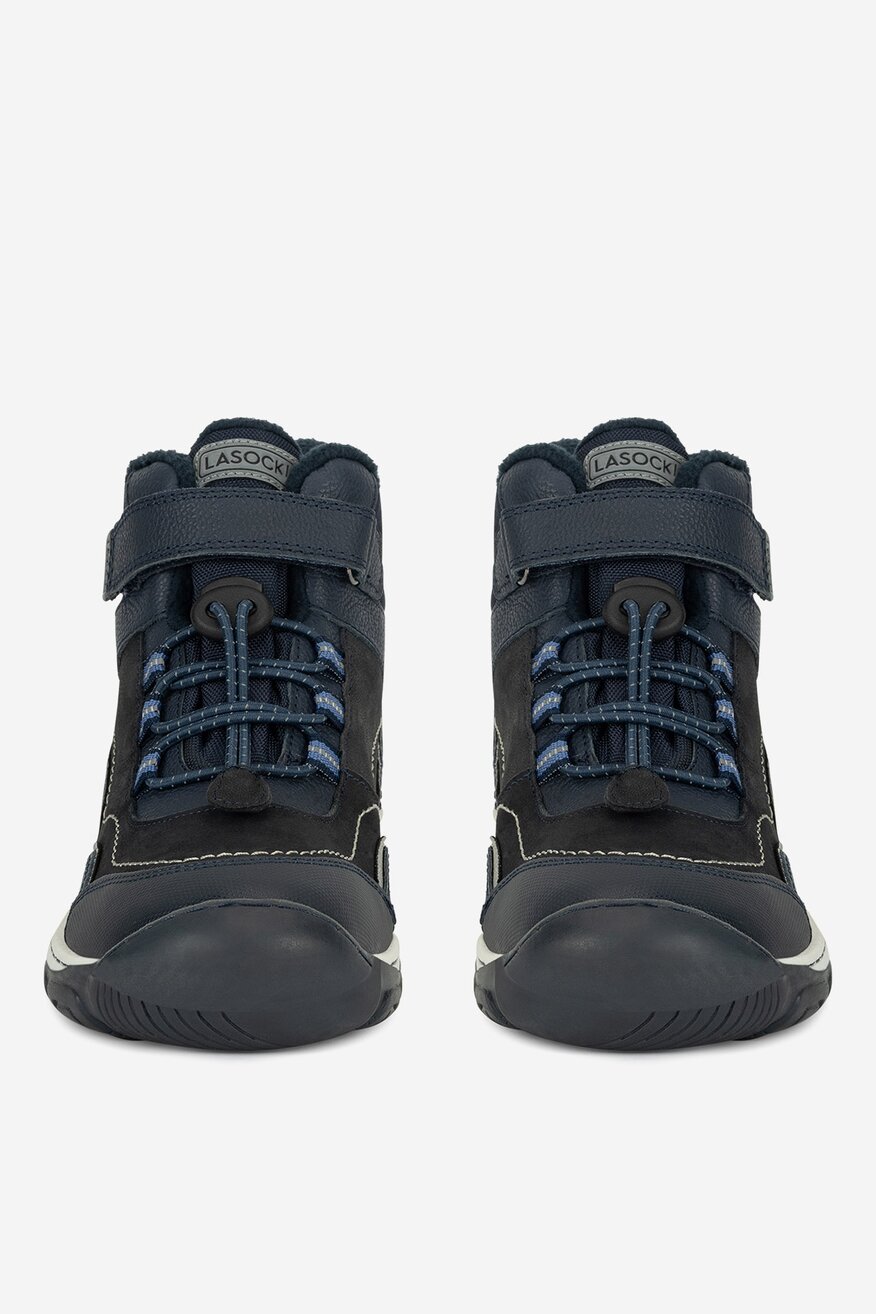 Šněrovací vyšší obuv Lasocki Young TMAVĚ MODRÁ - 5905588907107