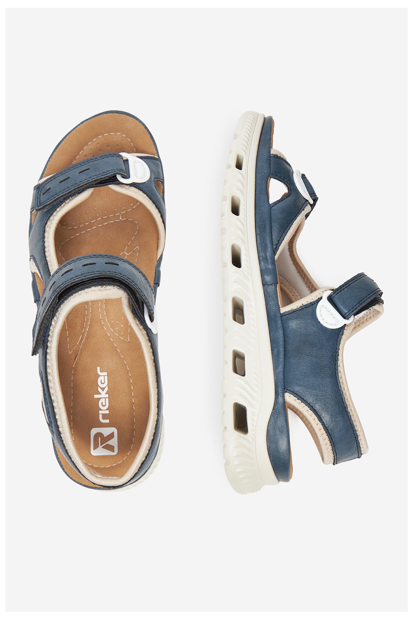 Sandały Rieker 64066-14 Niebieski