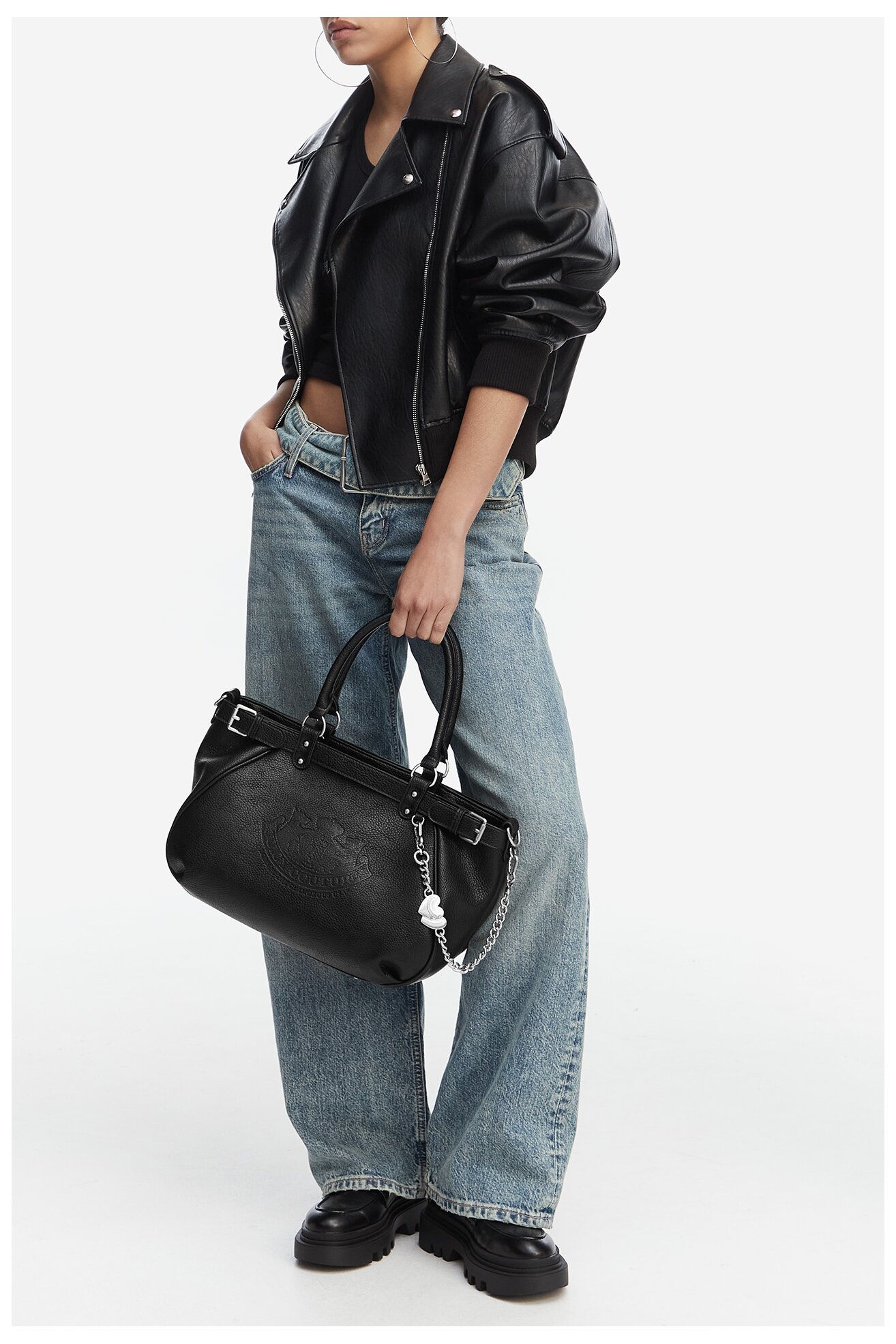 Сумка З Ремінцем Juicy Couture CEO-BIJXT8992WVP. ЧОРНИЙ