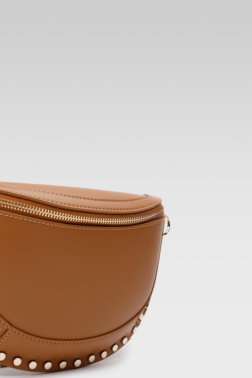 
                Badura - Skórzana torebka brązowa - 5904248533878