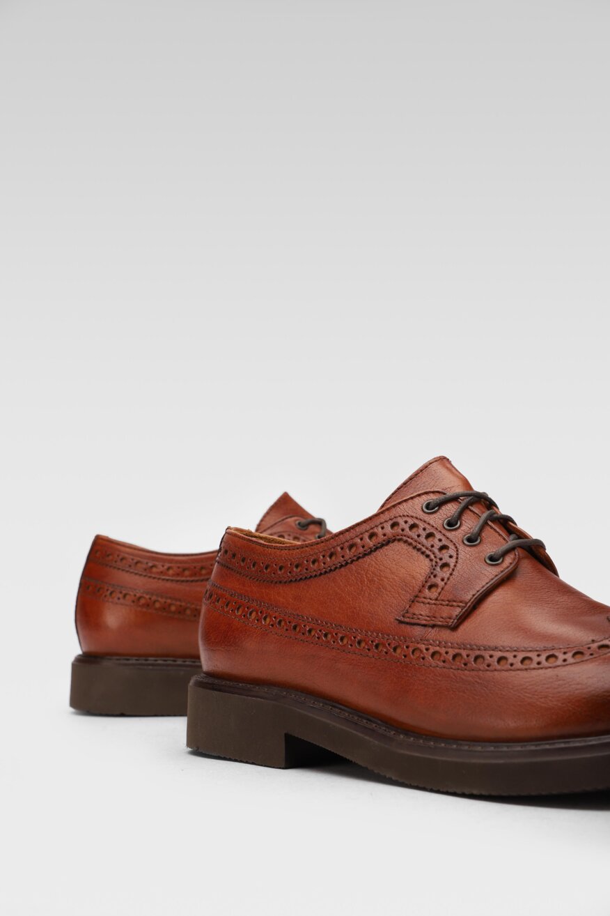 
                Gino Rossi - Skórzane półbuty brogsy - 5903698248189