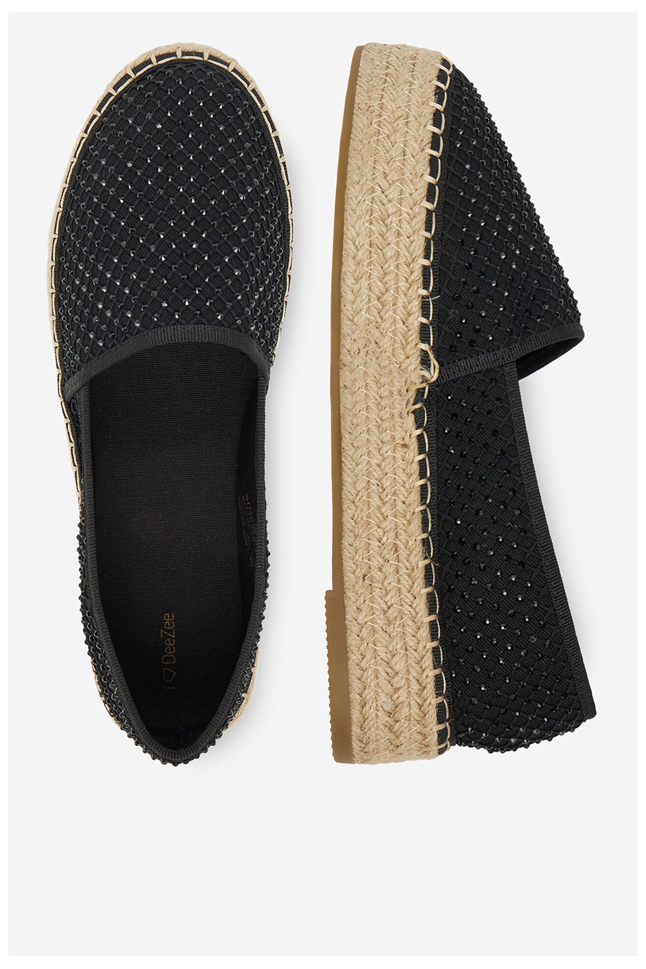 Espadryle DeeZee 3H39248-1 Czarny