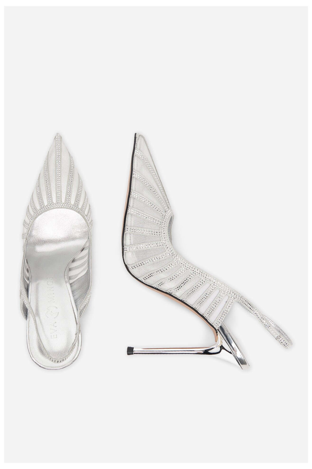 Pantofi cu toc EVA MINGE EO-AVA-E373-70H-C183Y1 ARGINTIU