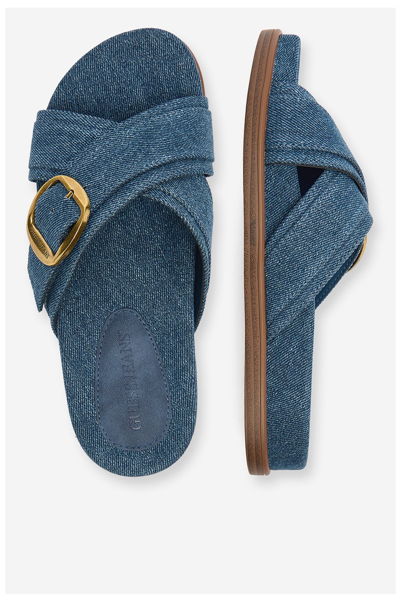 Шльопанець GUESS JEANS CEO-HY1001-6 ДЖИНСОВИЙ