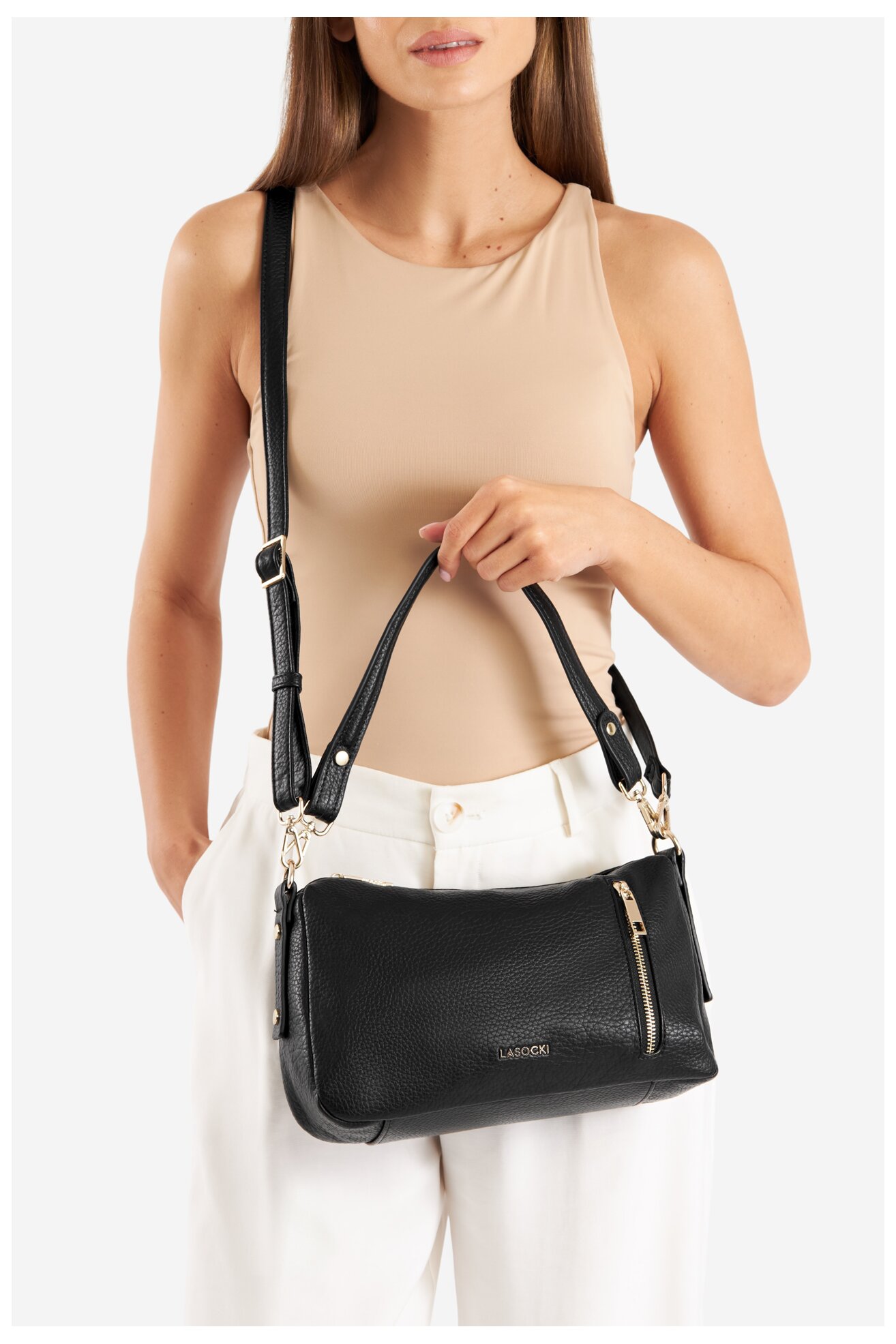 Дамска чанта Lasocki LSK-K-027-06 ЧЕРЕН