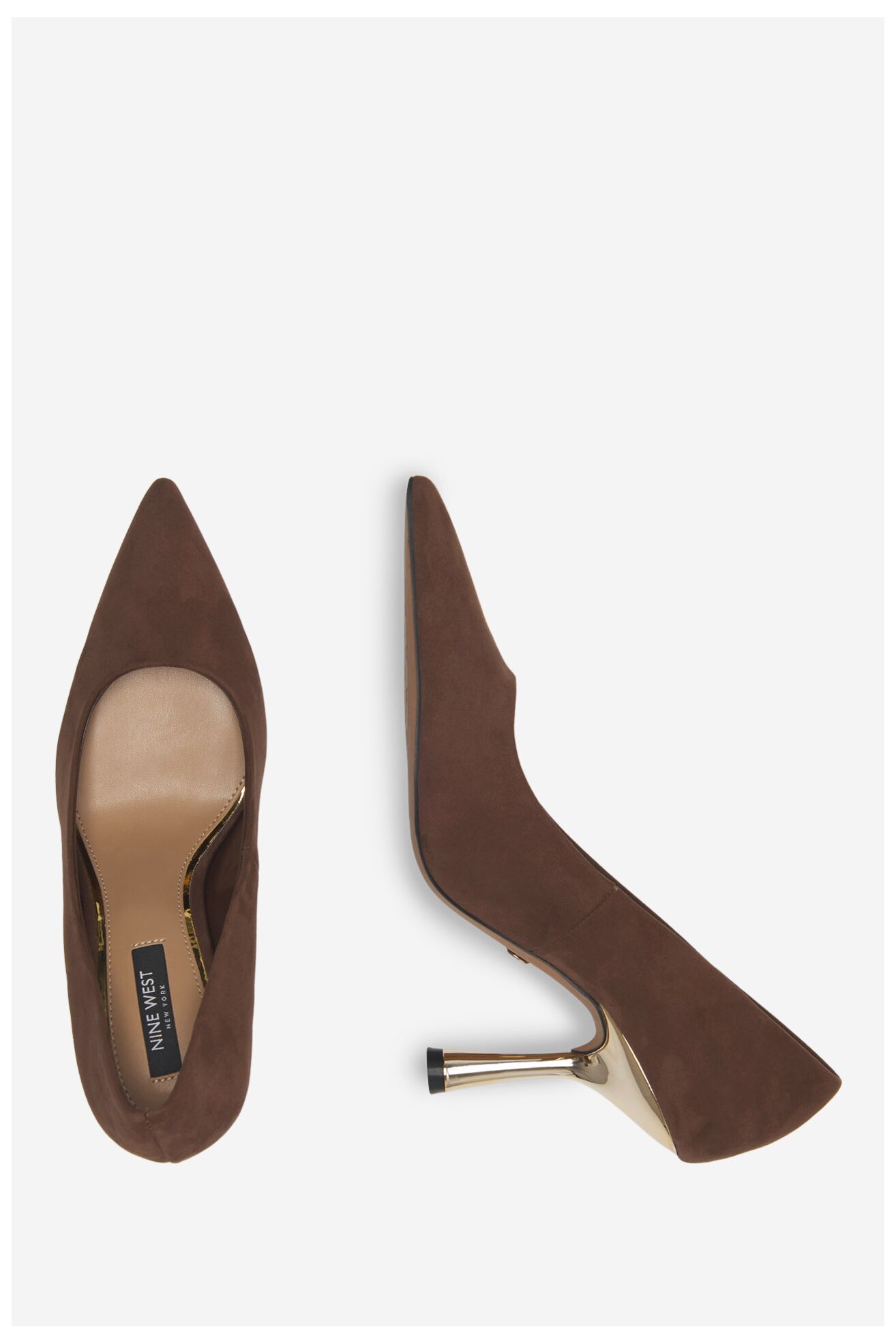 Körömcipő NINE WEST WFA2663-1 BARNA