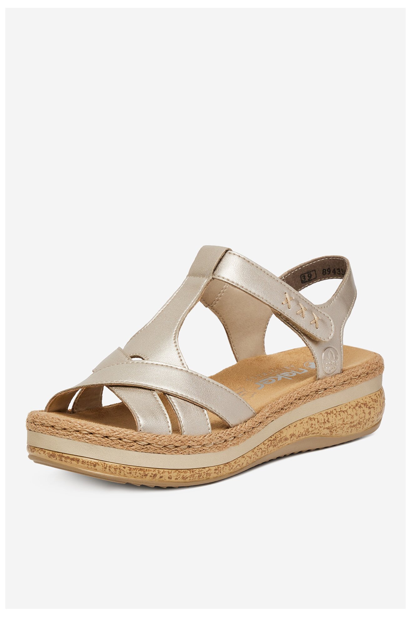 Sandały Rieker CEO-V0919-90 Złoty