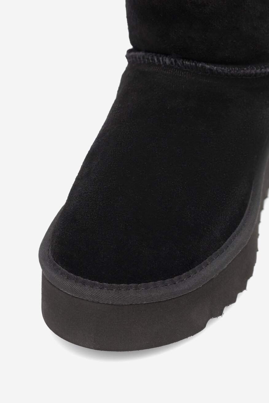 
                Mexx - Botki skórzane ocieplane - 2230056482347