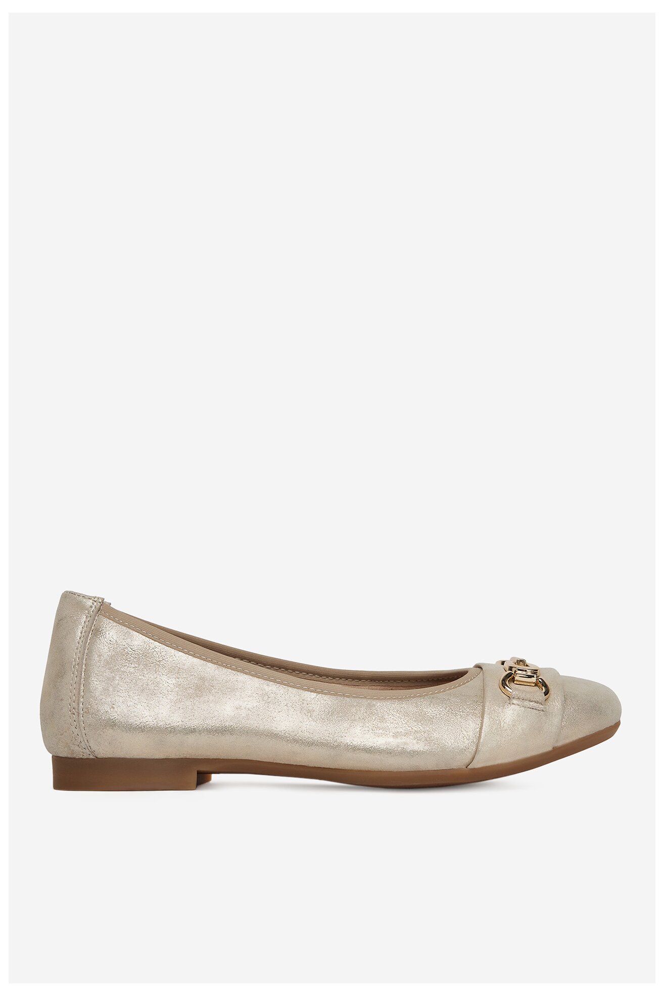 Baleriny Remonte D0K10-90 Złoty