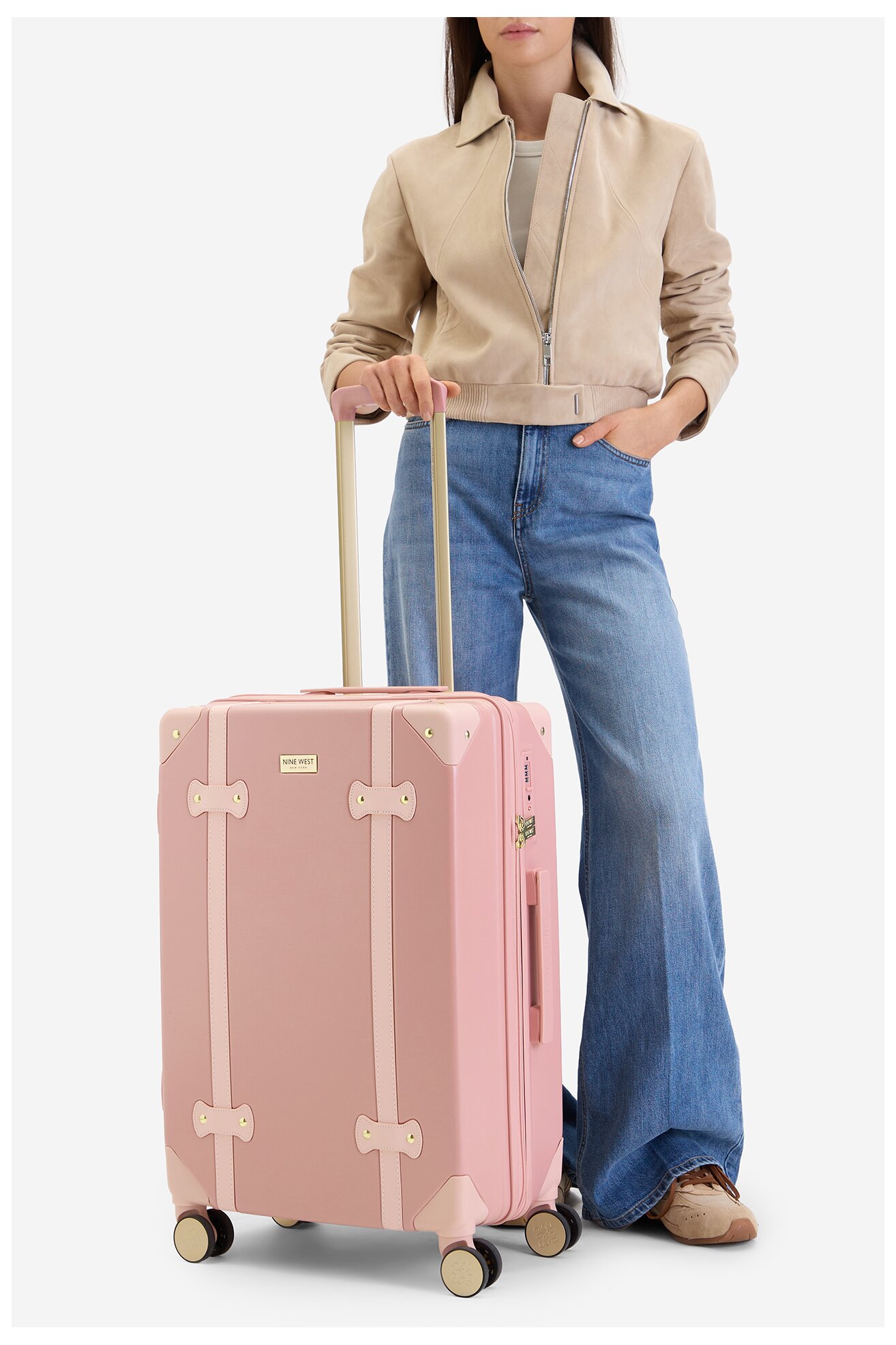 Walizka NINE WEST CEO-NW-M-007-09 PINK Różowy