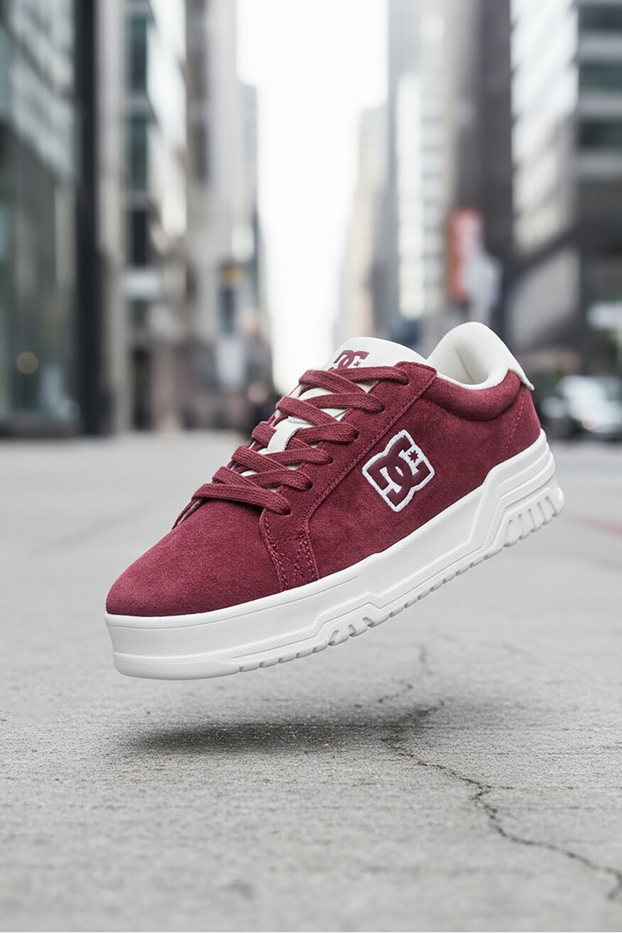Sportcipő DC Shoes BORDÓ - 5906751351291