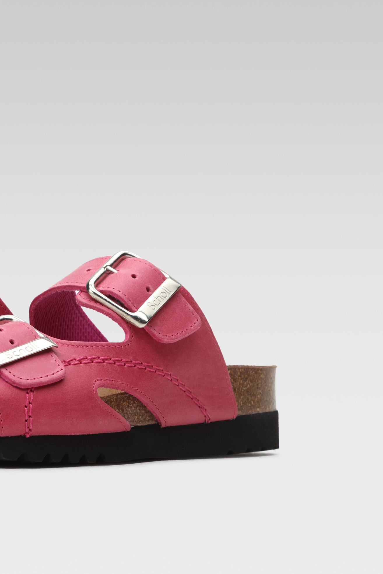 Klapki Scholl F23008 MOLDAVA WEDGE AD MED 1026 Różowy ciemny