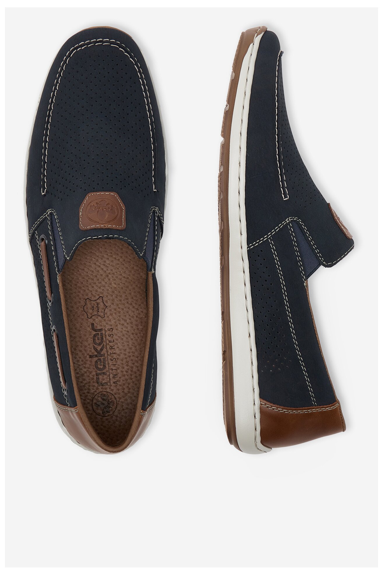 Mokasyn Rieker CEO-08866-15 Granatowy