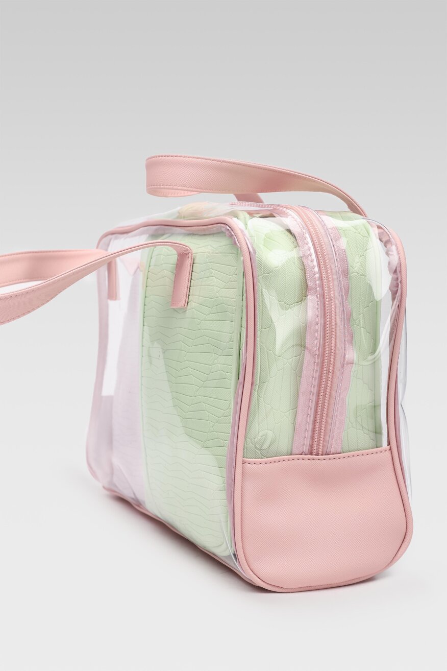 
                ACCCESSORIES - Zestaw kosmetyczek pastelowy różowy - 5903698546759