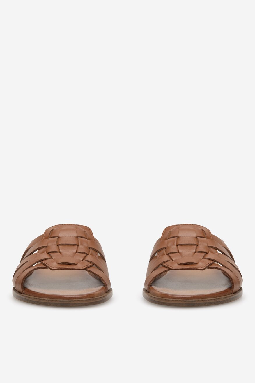 Lasocki - Klapki skórzane - 5905588572800