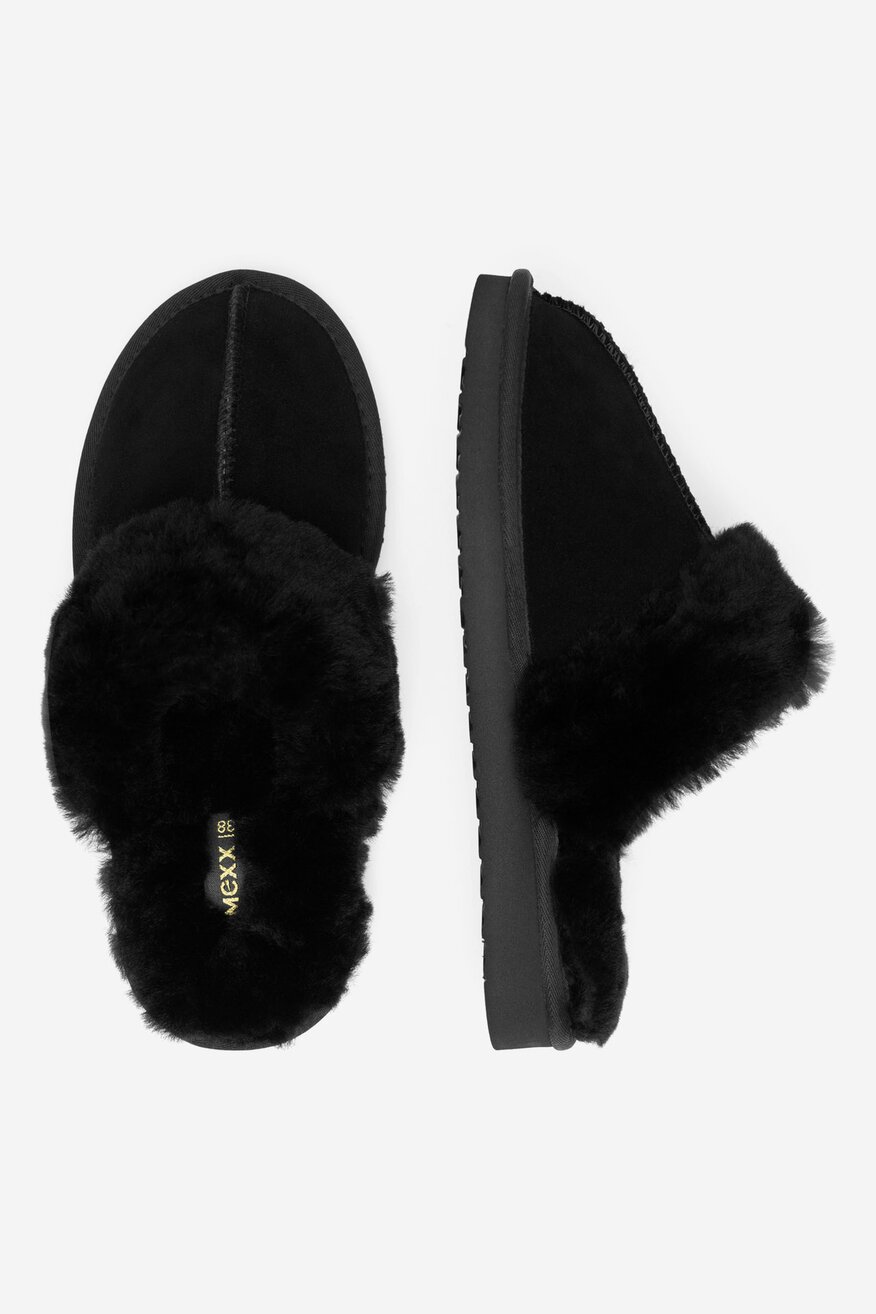 
                Mexx - Kapcie zamszowe ocieplane - 5905588924111