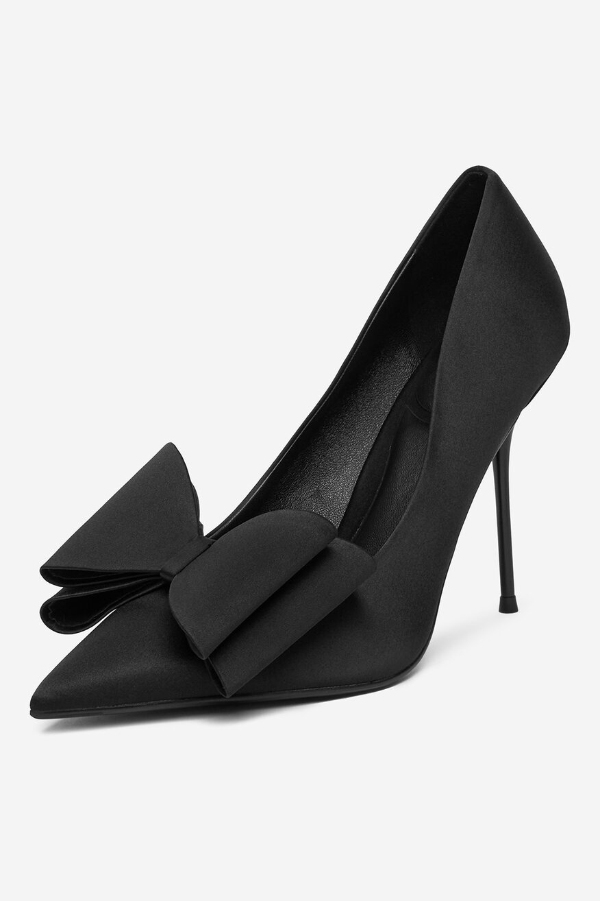 Pantofi cu toc EVA MINGE NEGRU - 5906751284544