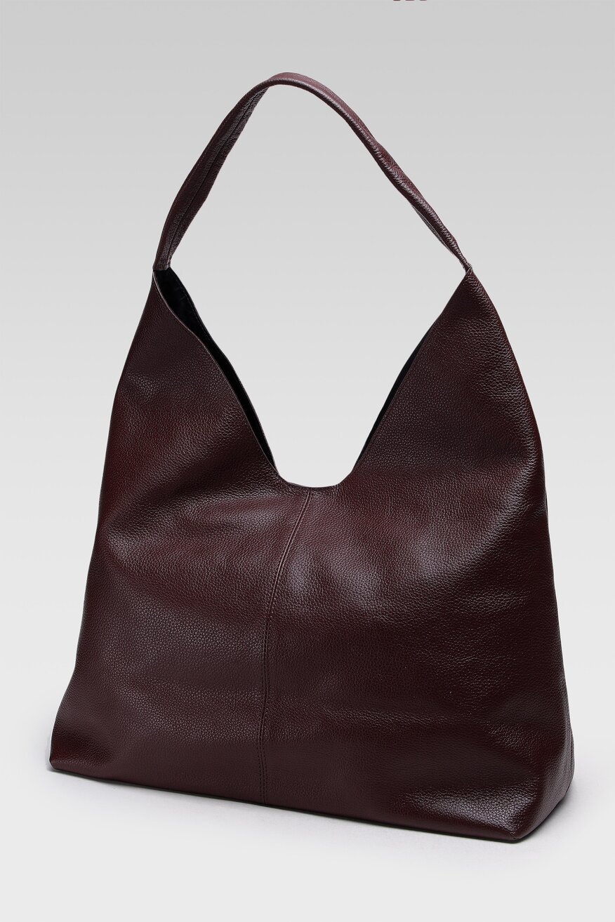 
                Lasocki - Torebka duża skórzana hobo bag - 5904248476434