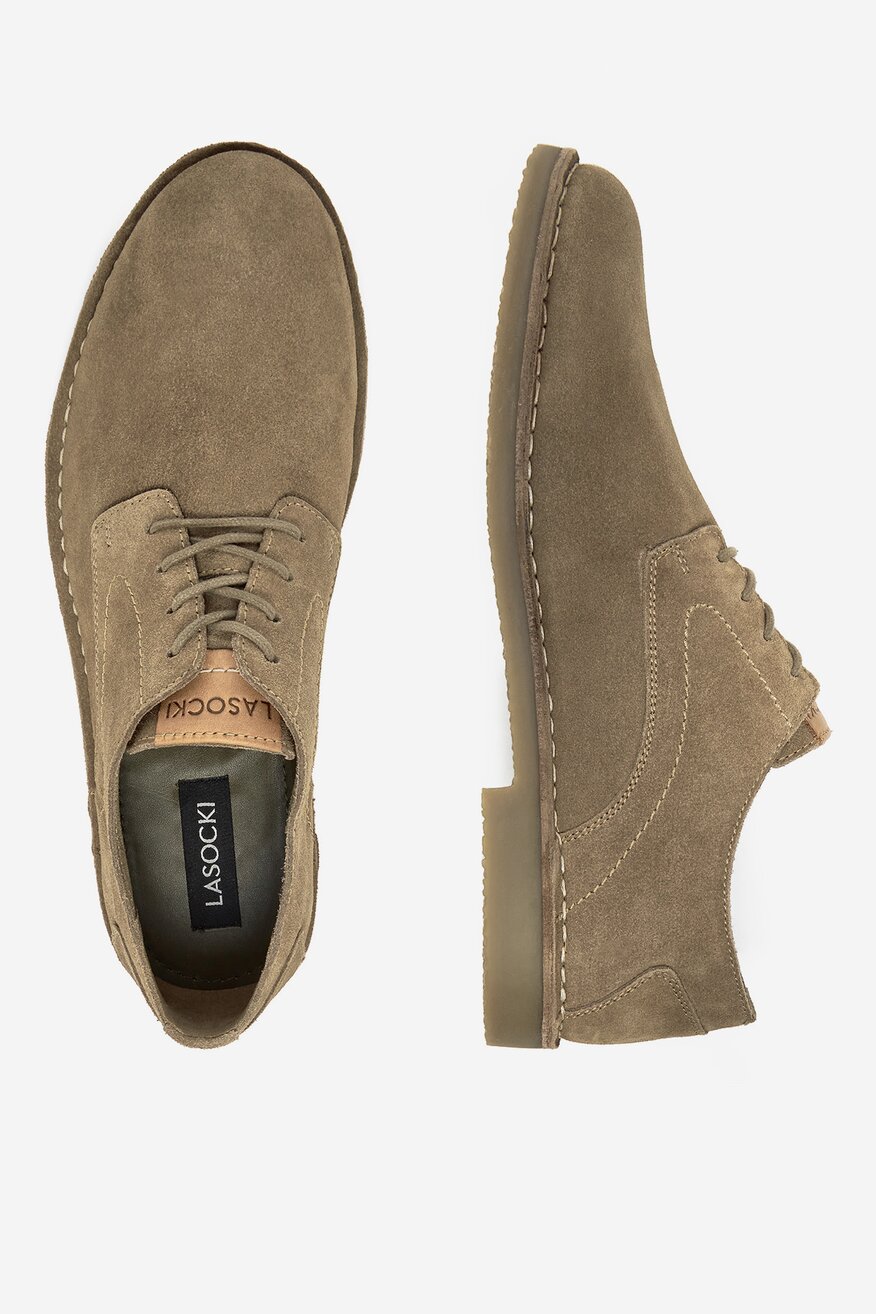 Lasocki - Półbuty zamszowe - 5906751136256
