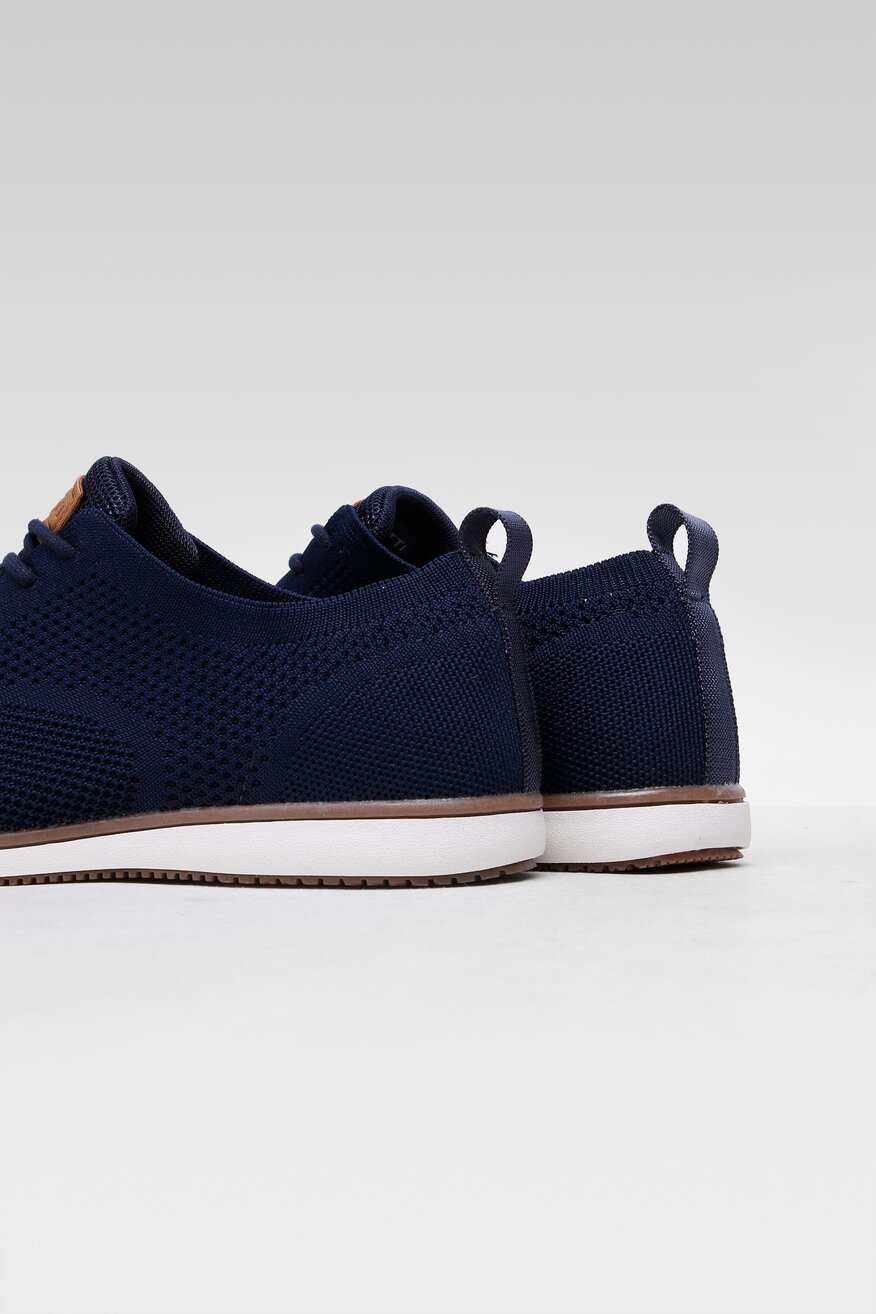 Lanetti - Półbuty granatowe sznurowane - 5904248235901