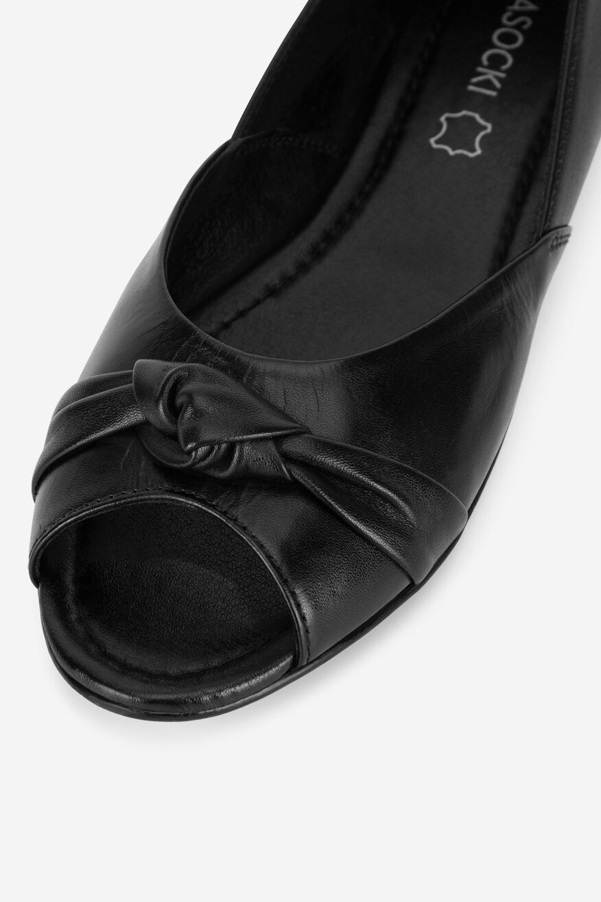 Lasocki - Baleriny skórzane - 5905588686514