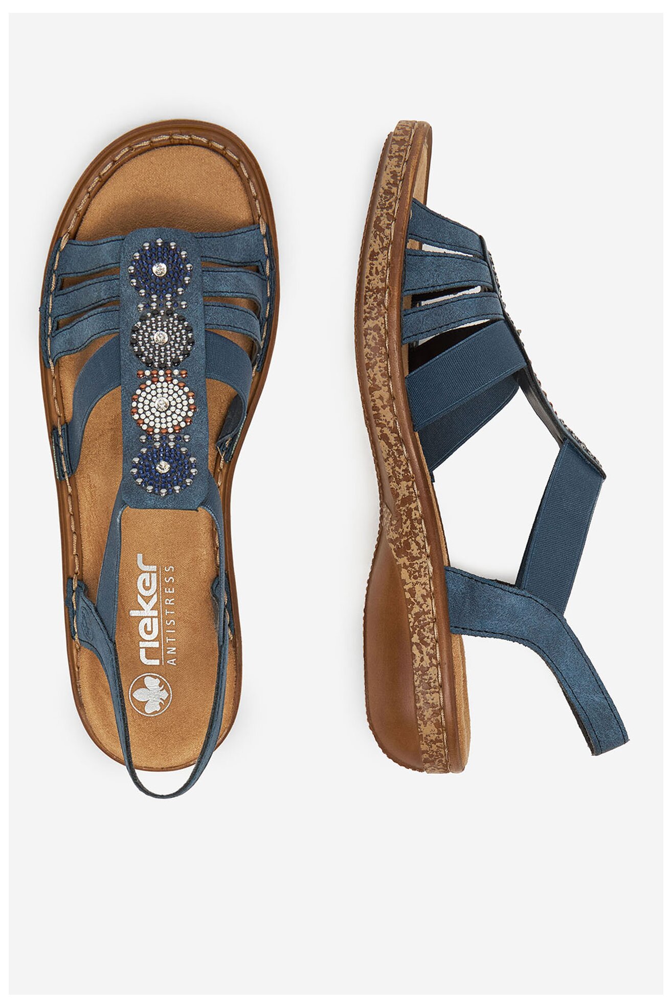 Сандали Rieker 628G9-16 ТЪМНОСИН