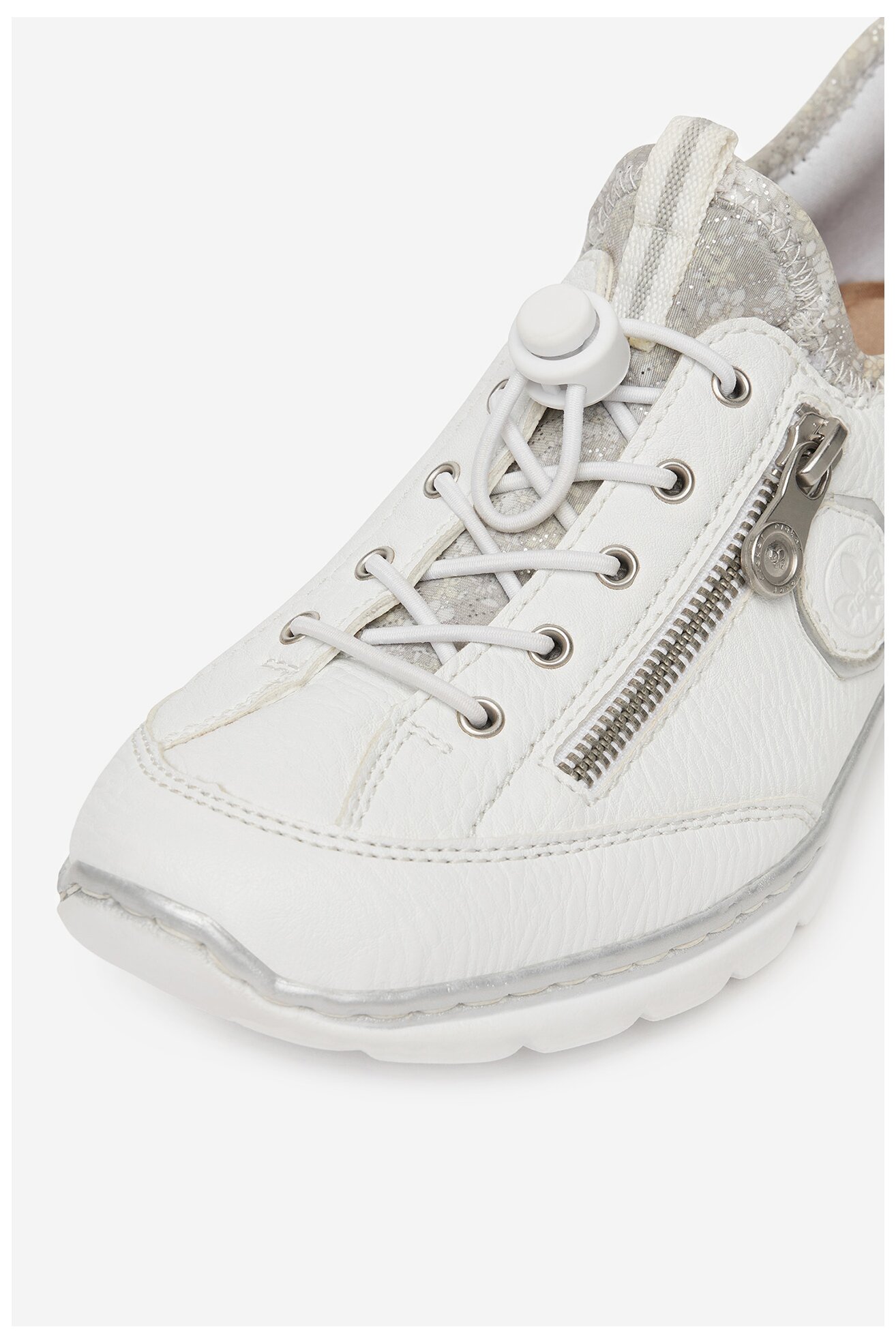 Sneakerși Rieker L32F1-80 ALB