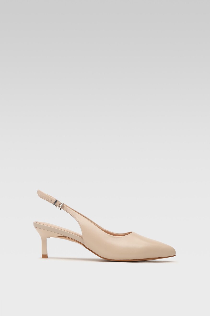 
                Sergio Bardi - Skórzane sandały beżowe - 5904862648385