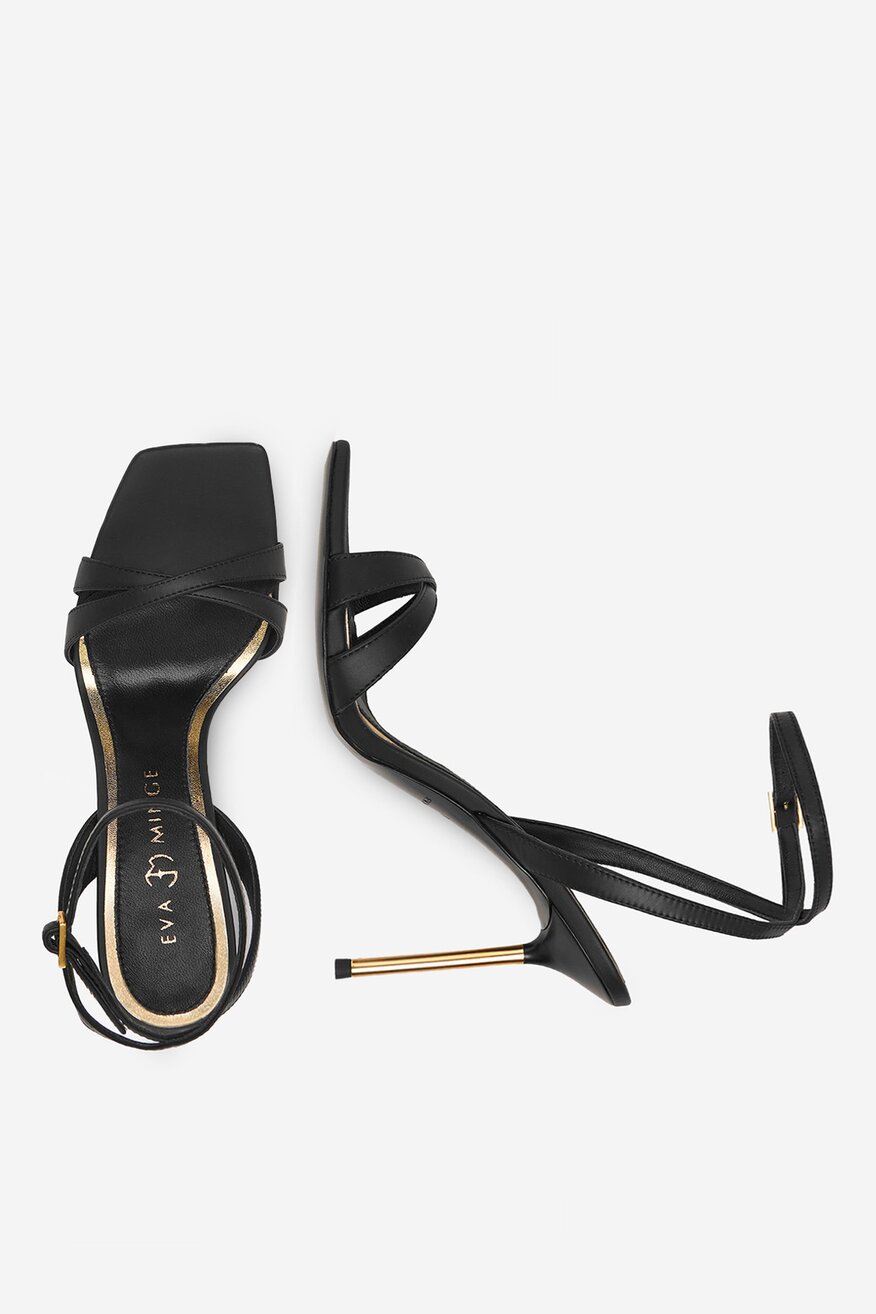 
                EVA MINGE - Sandały skórzane - 5906751804698