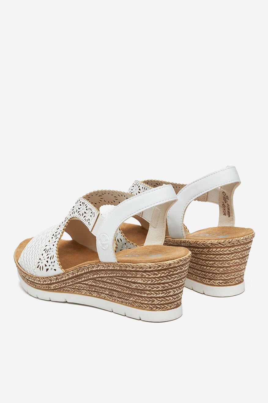 Rieker - Sandały na koturnie - 2230078418539