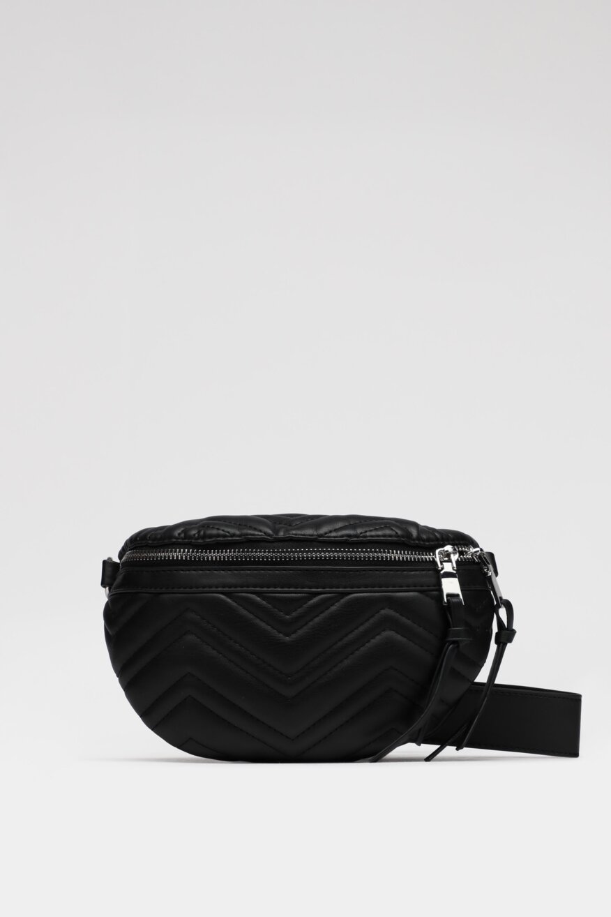 
                DeeZee - Saszetka nerka pikowana czarna - 5903698401676