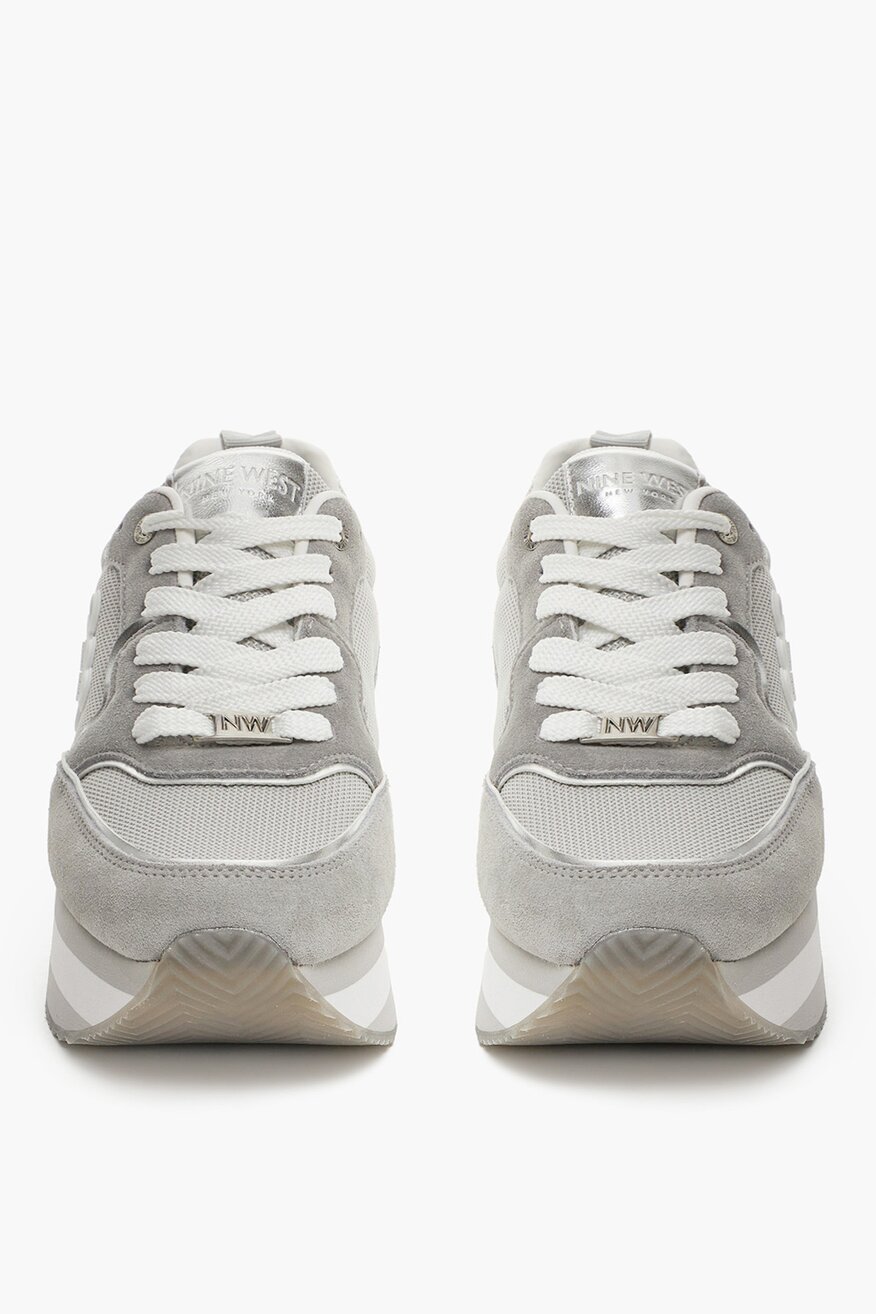 Sneakerși NINE WEST ARGINTIU - 5906751159590