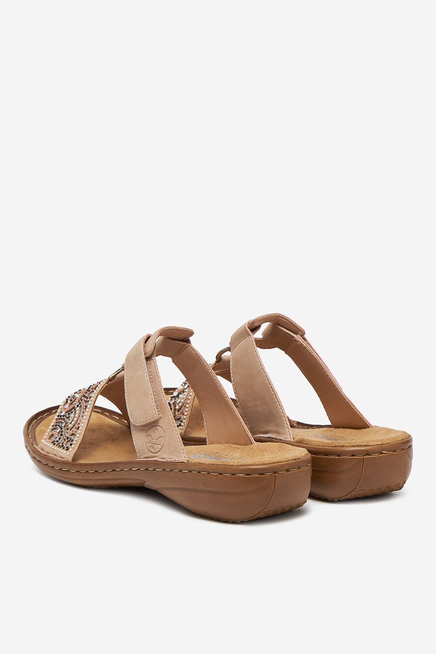 Klapki Rieker CEO-608K2-31 Różowy jasny - 5906751831731