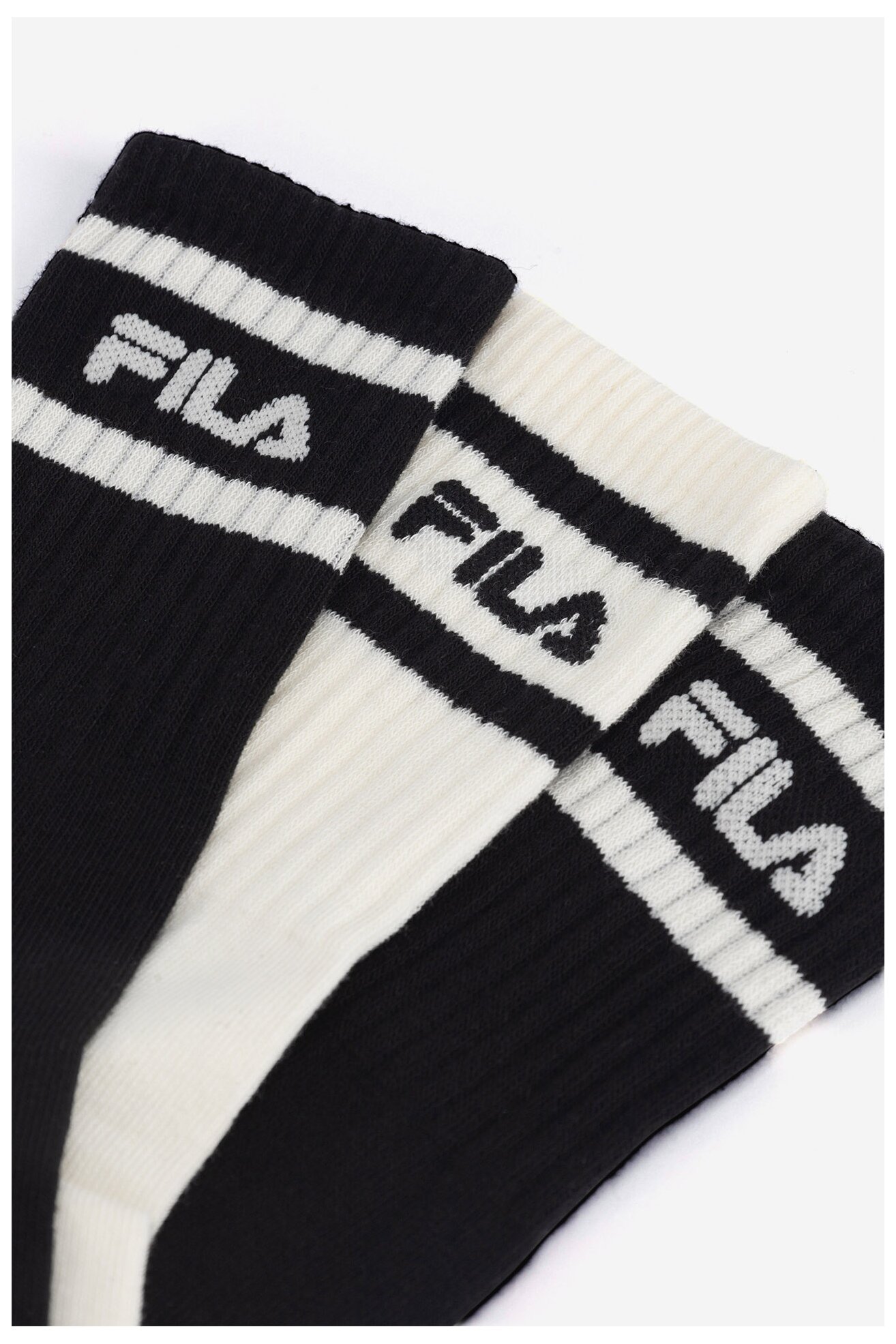 Zokni Fila F3608-AW24 (3-PACK) FEKETE