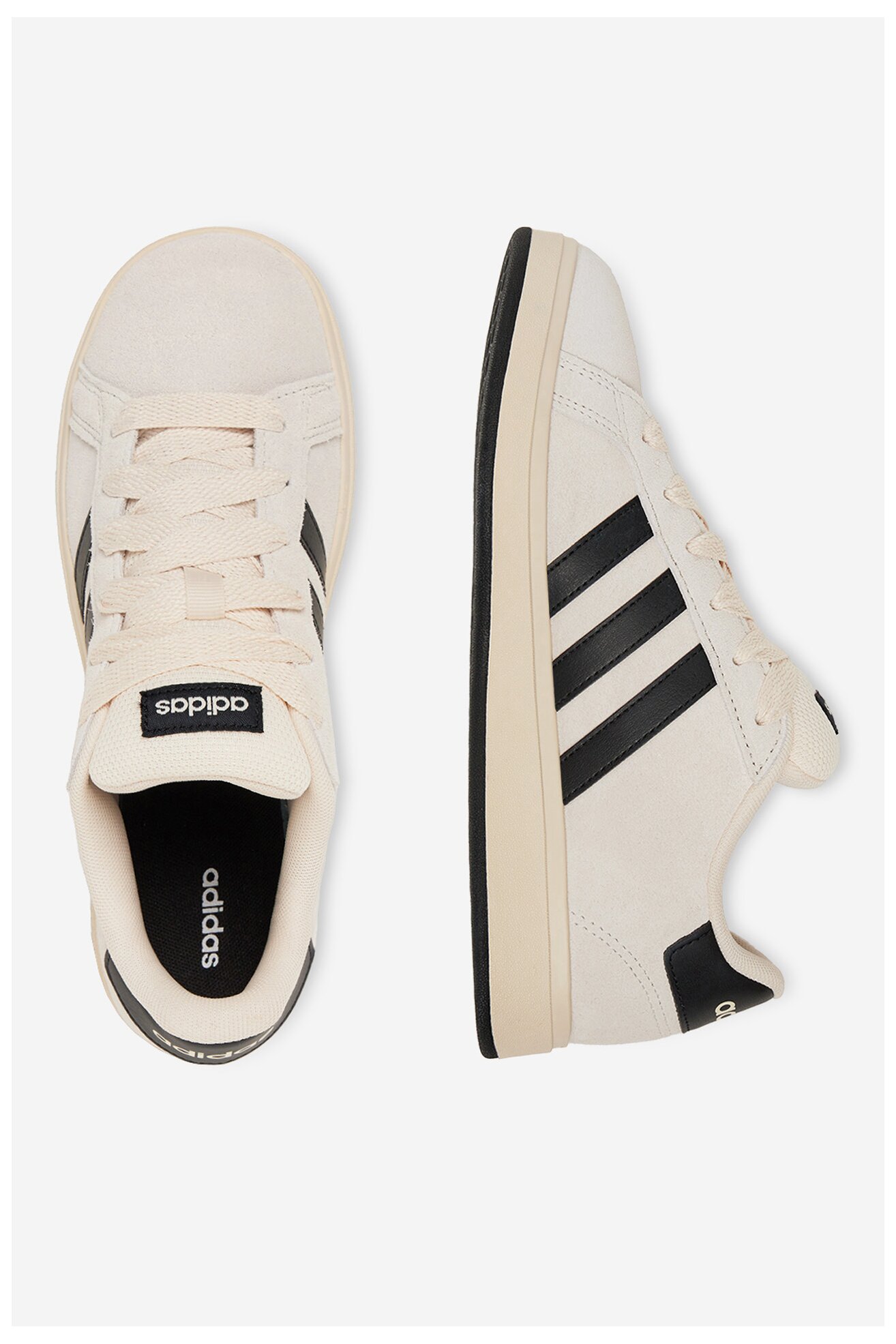 Obuwie sportowe adidas GRAND COURT 00S K JR5569 Kremowy