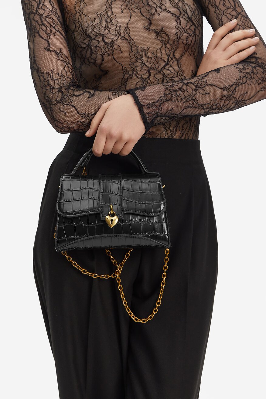 
                DeeZee - Mała torebka kuferek - 5906751092286