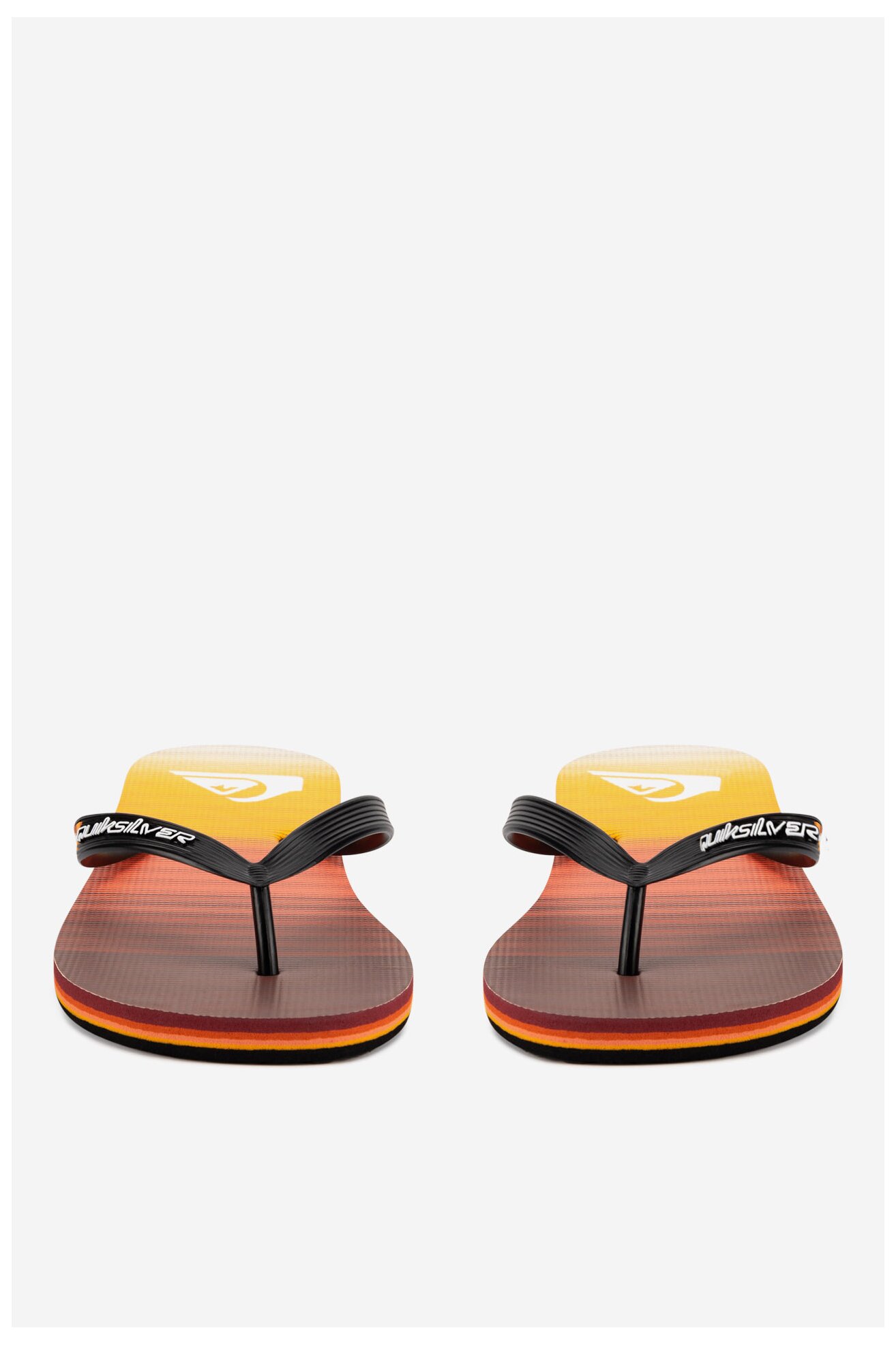 Klapki basenowe QUIKSILVER MOLOKAI STRIPE AQYL101361 XNNK Pomarańczowy